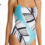 Trina Turk NEW.  palm leaf one piece.  Size 6. Retails. $164 Photo 0