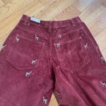 Free People We The Free FP Clifton Cord Wide Leg Jeans Rusty Red reindeer Sz 25 Photo 8