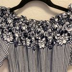 Label of Graded Goods L.O.G.G.  blue and white striped with flower detailing Photo 2