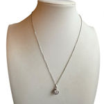 Swarovski Crystal Silver Tone Necklace with Crystal Pendant Photo 0