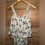 Derek Lam 🌻 10 Crosby Silk Tiered Midi Dress Lt Gray Women's sz 2 Floral Wedding Photo 2