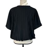 A New Day Medium Top Dolman Sleeves Round Neck Elastic Waist Accordion Pleats Photo 5