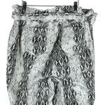Almost Famous Denim Paperbag Joggers Womens 2X Gray Snake Print Belted Festival Photo 4