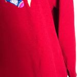 White Stag  Stockings Happy Holiday Sweater Top Red Photo 3