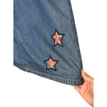 Vintage Longaberger Homestead Denim Star Patch Maxi Skirt XL Blue Photo 3