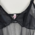 Victoria's Secret Vintage Y2K 2002 Victoria’s Secret black mesh lingerie mini dress Photo 2