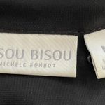 Bisou Bisou Sheer Button Up Striped Multicolored Blouse, size M Photo 1