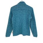 Orvis 1/4 Zip Knit Pullover Sweater Teal Blue Green S Photo 8