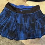 Lululemon  Blue and Black Athletic Skirt Photo 1