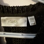 Cloth Dark Green Open Back and Open Sleeve Knit Sweater Photo 5