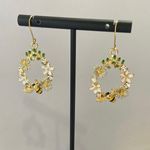 Honey Bee Flower Dangle Drop Earrings for Women,Bee Earrings,Flower Earrings,Fashion Jewelry Women Gifts Gold Photo 5