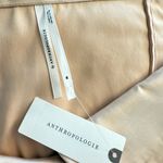 Anthropologie  Off The Shoulder Collared Silky Button Down Shirt Size M NEW Photo 4