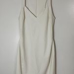 Likely  Ivory white V-neck shift mini sleeveless dress size US 4 Photo 0