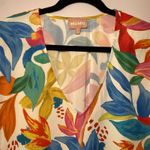 Show Me Your Mumu  Multicolor Poncho Tunic Oversized Top Tropical Women's Medium Photo 2