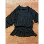 Andrew Marc NWT MARC NEW YORK   Black Blouse  M Photo 5