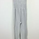 Free People Good Karma Flared Jumpsuit Athleisure Active Stretch Pilates Gray XS Photo 9