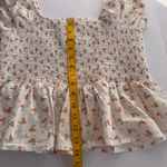 Pink Lily Floral‎ Smocked White Top Photo 8