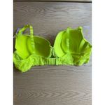 No Boundaries New Women’s  Lacey Balconette Bra Lime Florescent Green size 40C Photo 2