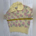 Zara Bib Collar Sweater Women’s Size Medium Yellow Photo 3