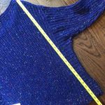 Free People Women’s Blue Neon Confetti Drop Shoulder Oversized Sweater Sz XS NWT Photo 7