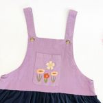 Modcloth Princess Highway X Retro Floral Embroidered Pinafore Apron Midi Dress Photo 3