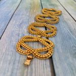 Napier Vintage Bracelet Rare Runway Wide Cuff Gold Color Curvy Chunky Rope Photo 3