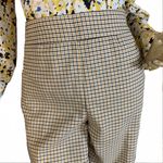 Loft TAN & BLACK CROPPED WIDE LEG PLAID TROUSERS (10) Photo 10