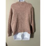 LC Lauren Conrad Lauren Conrad Cable Knit Sweater Pink Sparkle Crew Neck Long Sleeve Women's M Photo 4