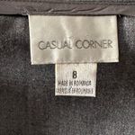 Vintage 90’s Casual Corner Wool Blend Velvet Trim Pencil Skirt Gray Size 8 Photo 3