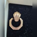 14k yellow gold door knocker earrings Photo 3