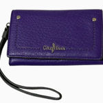 Cole Haan Wristlet Style B44152 Light Purple/Gray Leather Snap/Zipper Pricetag Photo 0