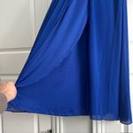 Lulus Water Lilies Royal Blue Maxi Dress XL Long Sleeve Photo 5