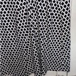 Talbots Midi Dress Black White Geometric Size L Photo 1