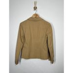 Piazza Sempione Stretch Utility Blazer Jacket Small S Khaki Photo 2