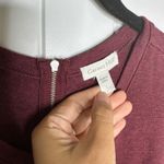 Garnet Hill  burgundy‎ red sleeveless knit jumpsuit size large casual autumn Photo 3