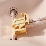 Ralph Lauren Leather Medium Andie Drawstring Bucket Bag, Pink NEW + Dust Bag Photo 5