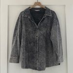 Jane and Delancey  Acid Wash Button Down Shirt Jacket Shacket Size 1X Photo 1