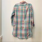 Lauren Ralph Lauren Notch Collar Plaid Sleep Shirt sz small Pink Photo 6