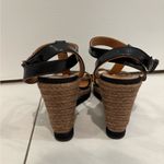 Lanvin Black and Tan Wedge Sandals Size 6 Photo 6