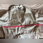 Lane Bryant NWT Cream Blazer Blouse Lightweight iridescent Women’s 18/20 Photo 4