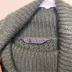 Jenni Kayne  Wool Blend Waffle Knit Turtleneck Sweater in Dark Green Sz Small Photo 2
