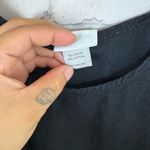 Habitat  Black Round Scoopneck Sleeveless Tank Shell Photo 3