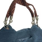 The Sak | Indio Crochet Knit Braided Leather Handle Hobo Shoulder Bag Satchel Photo 2