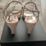 Badgley Mischka  Women's Unity Rhinestone Square Toe Wedge sandals. Photo 1