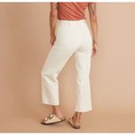 Marine layer Bridget Wide Leg Crop Pant Cream Antique White High Rise Size 14 Photo 2