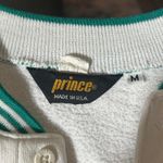 Vintage Prince Womens White Green Stripe Sweatshirt Size M Pullover Jumper Size M Photo 5