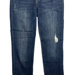 Kut From The Kloth  Catherine Boyfriend Ankle Jeans Size 8 Raw Hem Medium Wash Photo 0