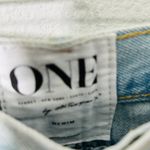 One by One Teaspoon Romeos Light Wash High Rise Blue Jean Short Sz 26 Micro Mini Photo 9