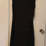 Loft Ann Taylor  Black and White Fitted, Ruched Dress, size SP Photo 0