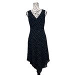 INC International Concepts Silk Polka Dot Midi dress. Retro Pinup Rockabilly 6 Photo 4